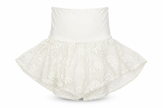Front view of New Look girls’ white floral shift, size 8, years