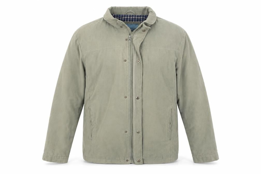 Front view of Greenwoods women’s green jacket coat, size L
