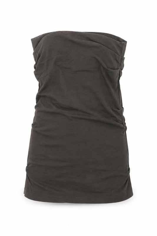 Front view of United Colors of Benetton women’s brown peasant skirt, size UK 26
