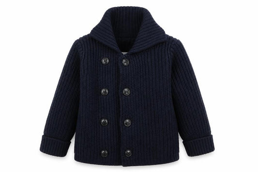 Front view of Preworn boys’ black jacket, size 6, years