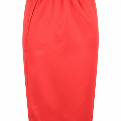 Missguided Womens Red   Straight & Pencil Skirt Size 8