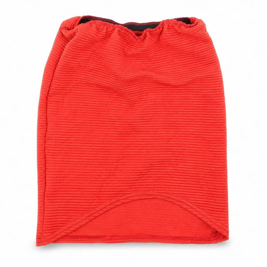 Front view of Preworn women’s orange peasant set, size UK 8