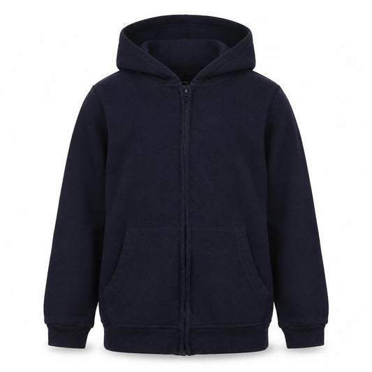 Front view of George boys’ blue jacket, size 7, years