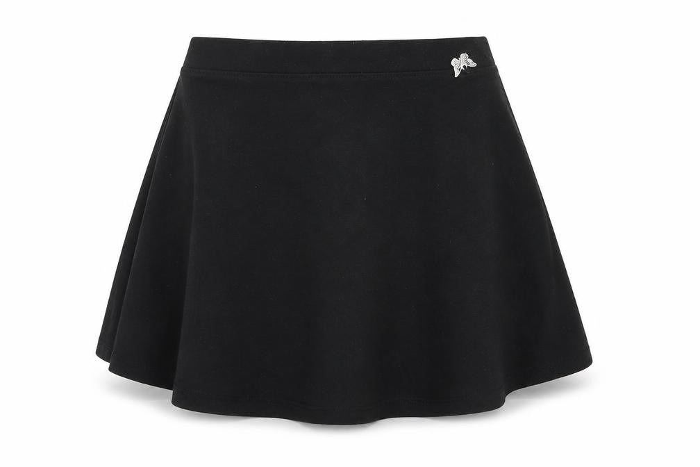 Front view of Tu girls’ black mini set, size 9, years