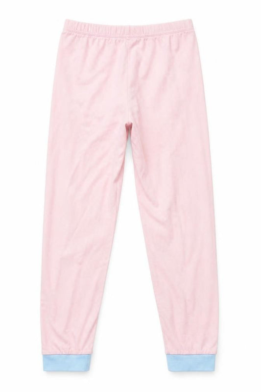 Front view of George girls’ pink lounge pants, size 7, years