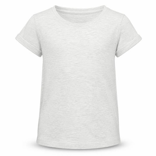 Front view of George girls’ grey basic t-shirt, size 6, years
