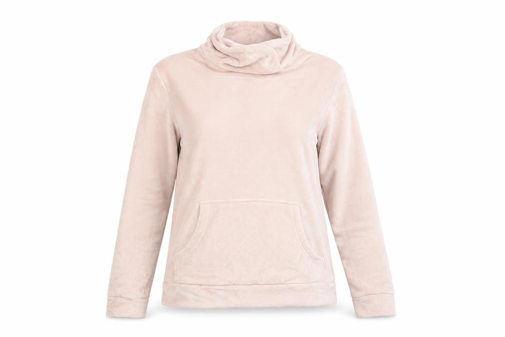 Front view of Preworn women’s pink jumper, size M
