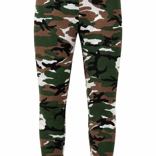 Preworn Womens Green Camouflage   Leggings  L27 in