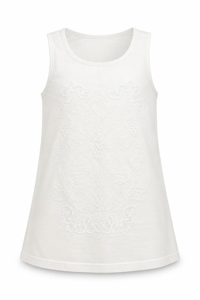 F&F Girls White   Basic T-Shirt Size 7-8 Years