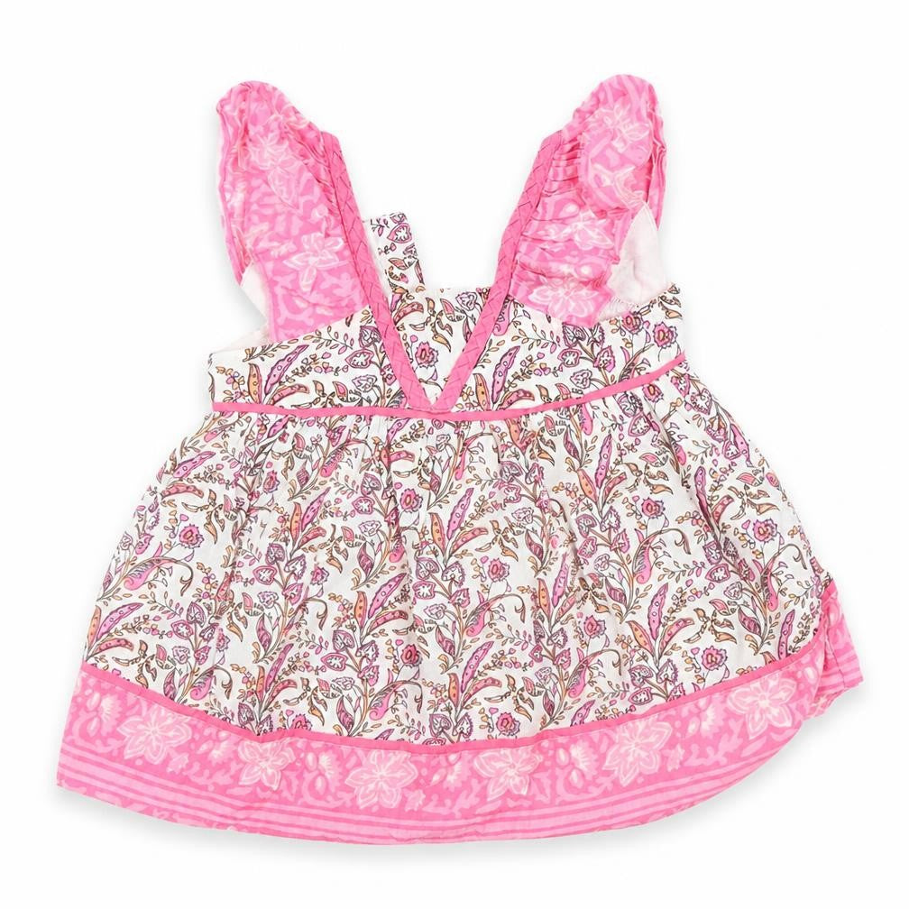 Old Navy Girls Pink Floral  Kaftan  Size 12-18 Months