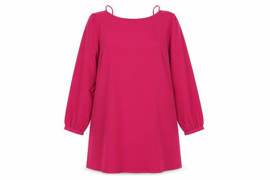 Front view of Primark women’s pink a-line, size UK 14