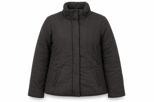 Front view of Principles women’s brown overcoat jacket, size UK 14