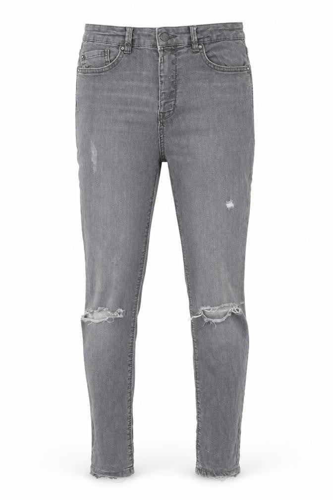 Pull&Bear Womens Grey  Denim Skinny Jeans Size 8 L25 in
