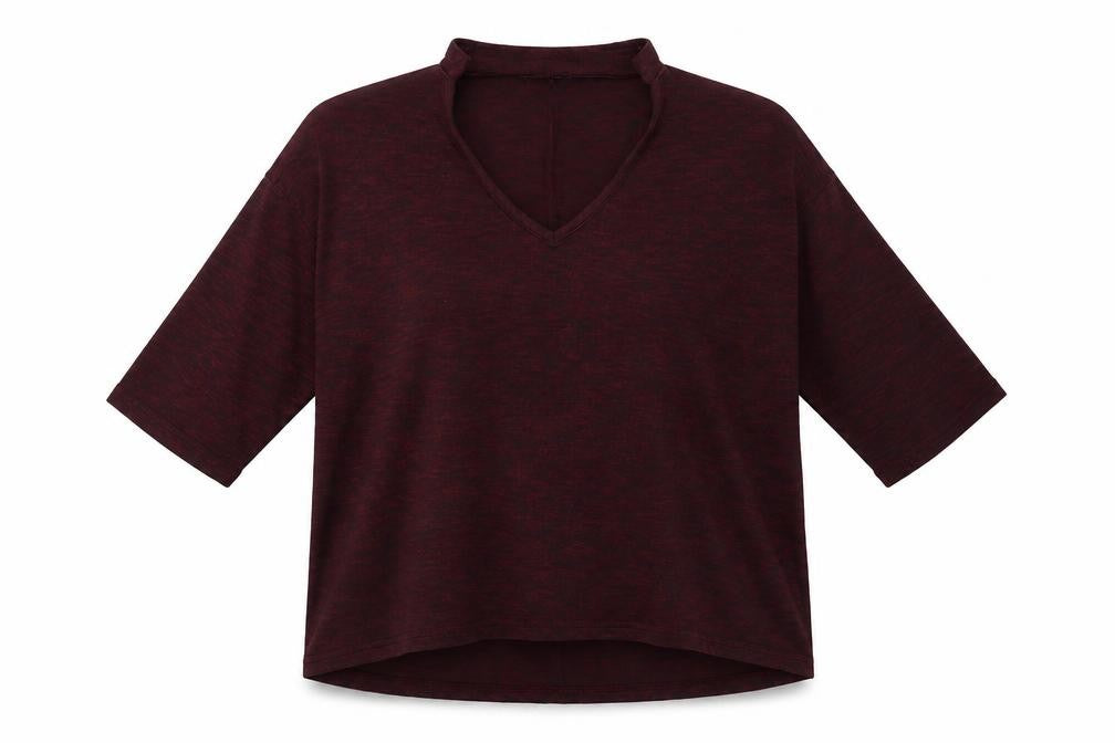 Front view of New Look women’s purple jumper, size M