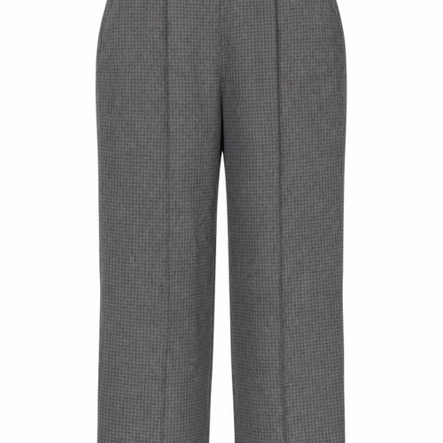 BM Womens Grey Check  Trousers  Size 12 L27 in