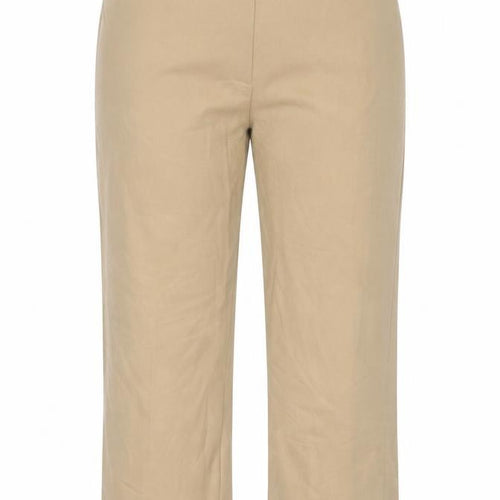 Agenda Womens Beige   Cropped Trousers Size 20 L23 in