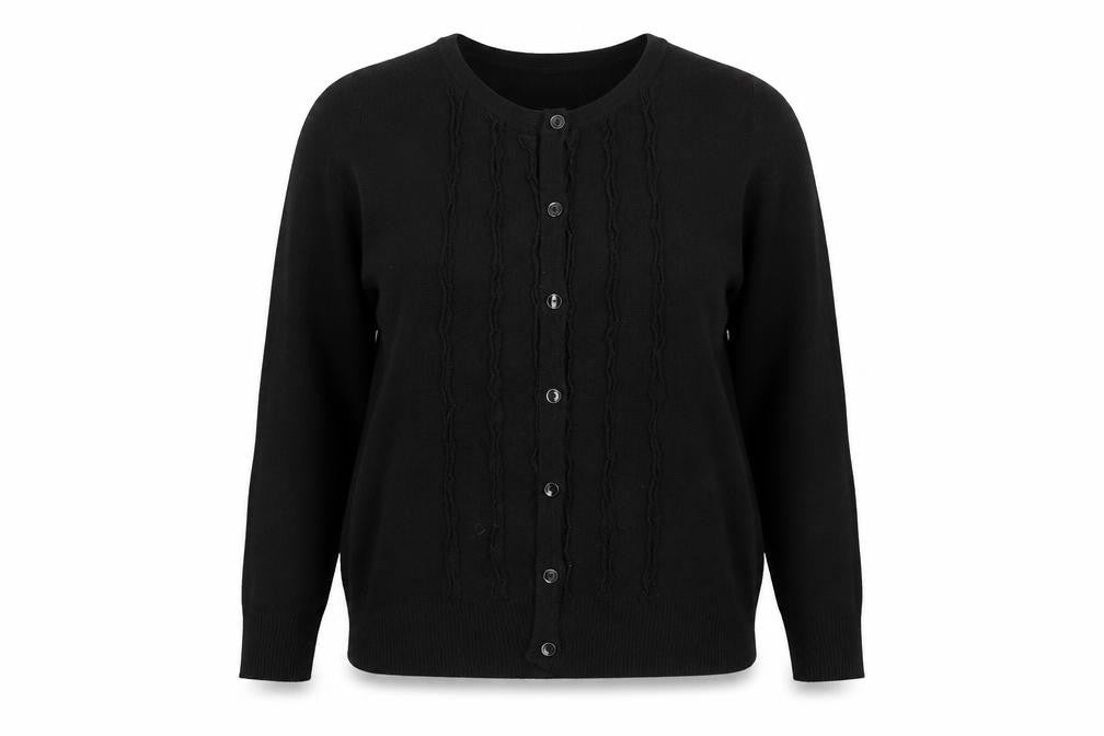 Adini Womens Black   Cardigan Jumper Size L