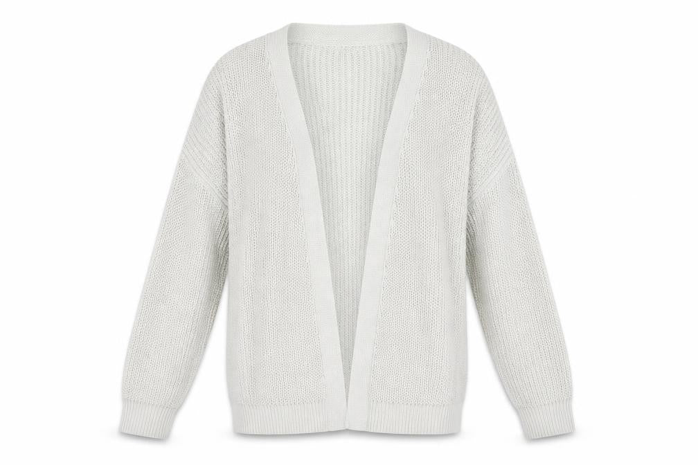 F&F Womens Grey  Knit Cardigan Jumper Size 14