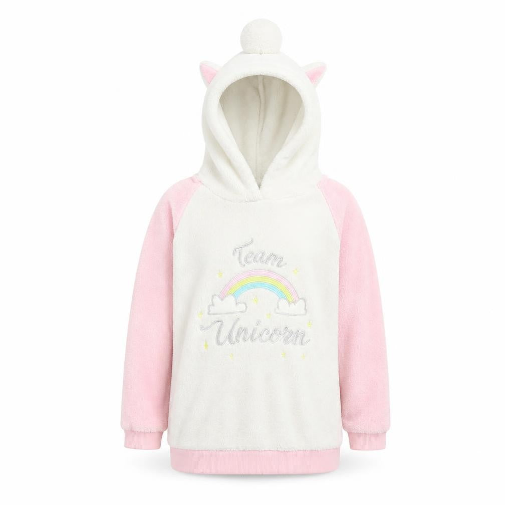 I Believe In Unicorns Girls Pink Geometric  Top Pyjama Top Size 10-11 Years  - Unicorn