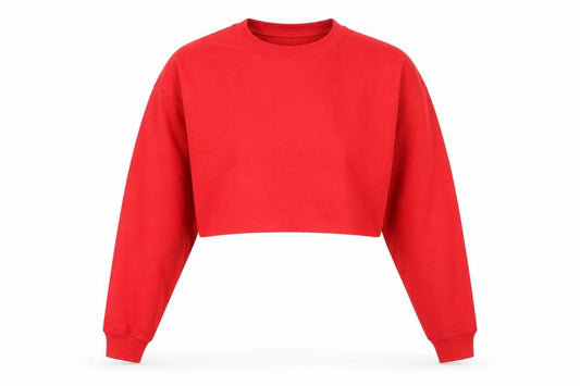 Front view of PRETTYLITTLETHING women’s red jumper, size M