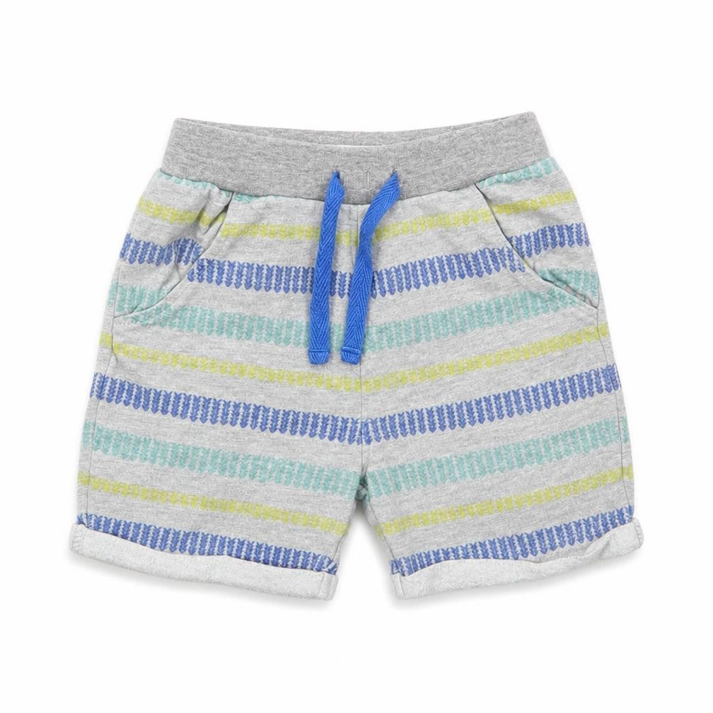 Ladybird Boys Grey Striped  Capri Trousers Size 9-12 Months