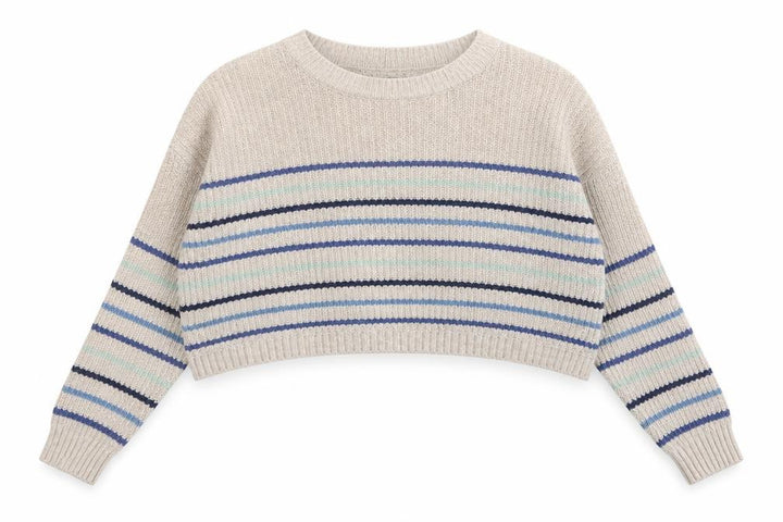 Hollister Womens Ivory Striped  Pullover Jumper Size XS