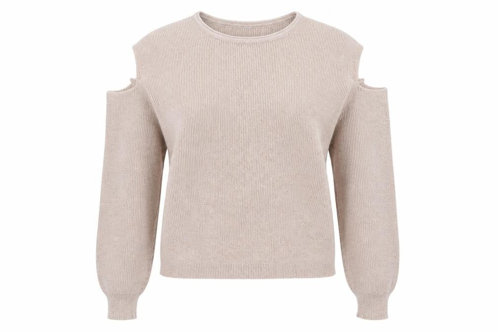 Front view of Retro Icone women’s pink jumper, size S