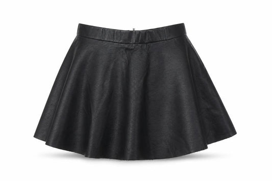 Front view of H&M girls’ black a-line skirt, size 9, years