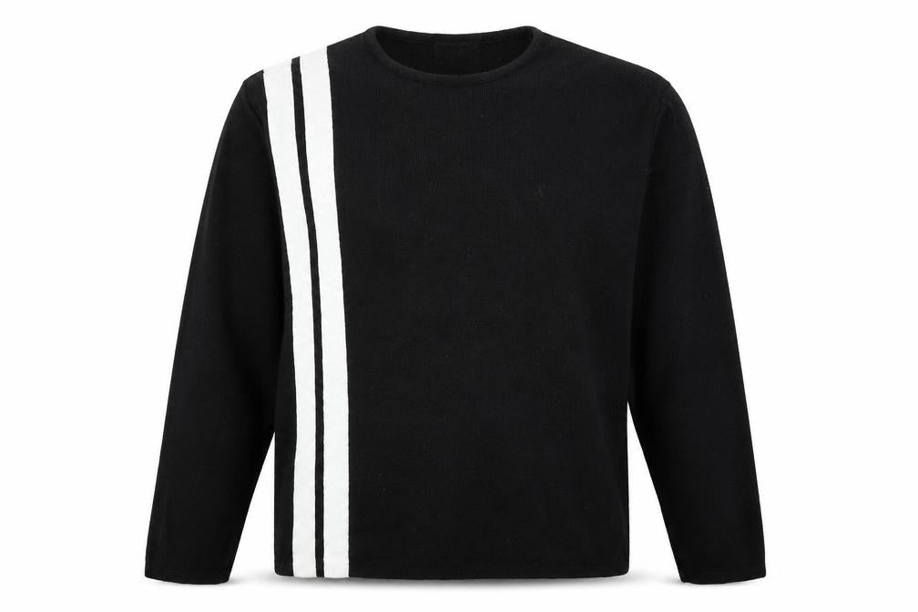 Front view of Boohoo men’s red knit jumper, size L
