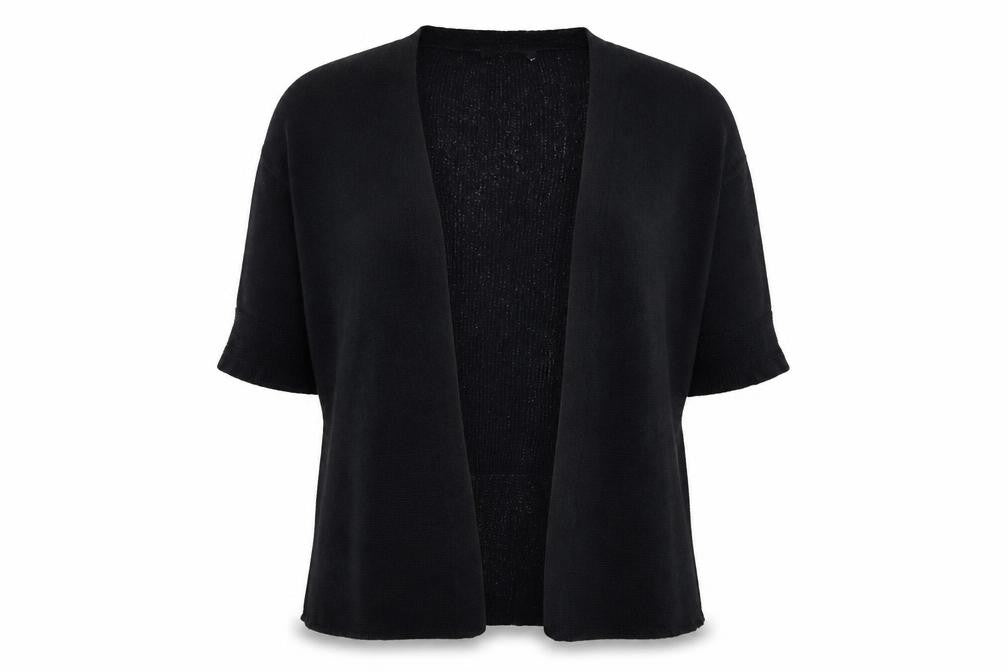 Evans Womens Black  Knit Cardigan Jumper Size 14