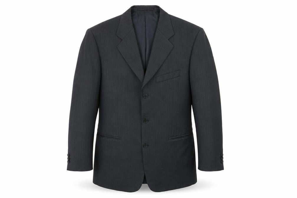 Front view of ZANTOS men’s green jacket suit jacket, size 38