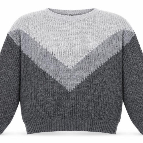 New Look Girls Grey  Knit Pullover Jumper Size 14 Years