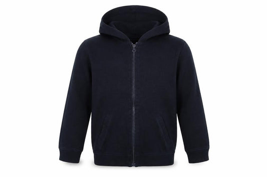 Front view of Store Twenty One boys’ blue full zip hoodie, size 8, years