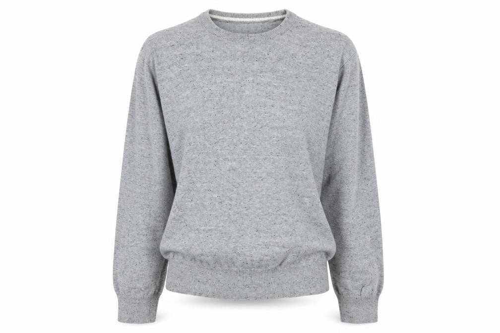 Front view of F&F women’s grey houndstooth jumper, size M