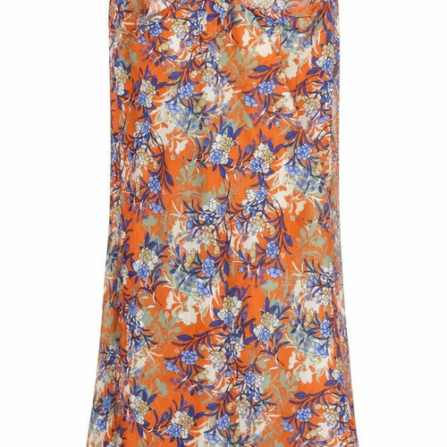 ASOS Womens Orange Floral  Fit & Flare  Size 12