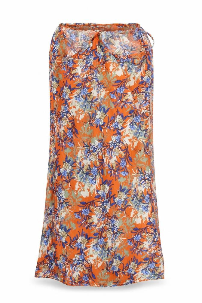 ASOS Womens Orange Floral  Fit & Flare  Size 12