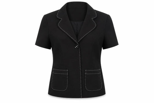 Front view of Roman women’s black jacket blazer, size UK 10
