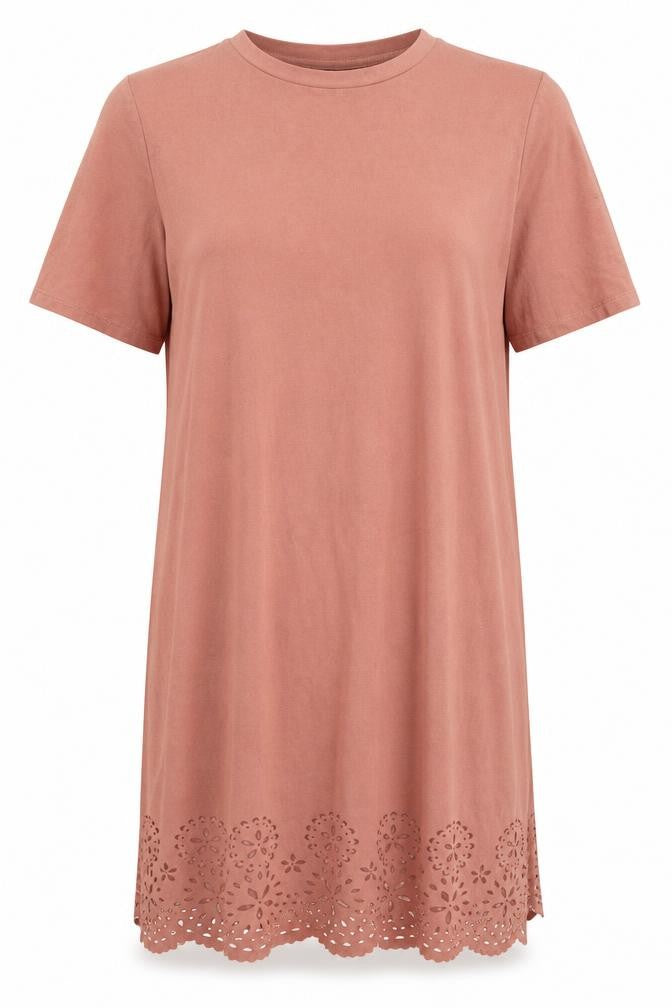 Front view of Primark women’s pink a-line, size UK 10