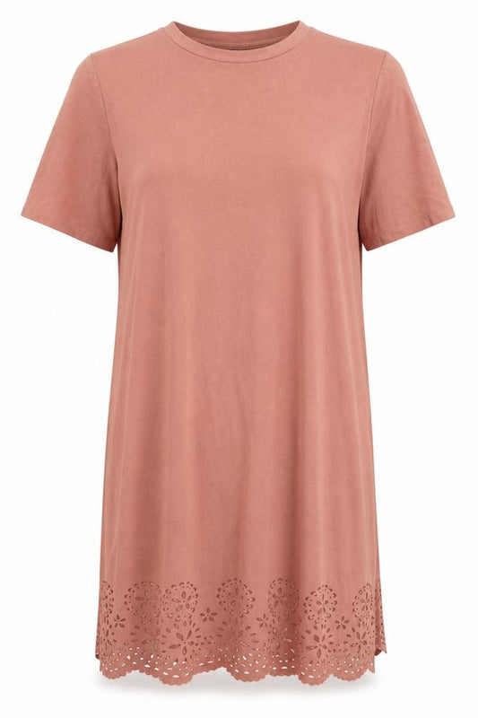 Front view of Primark women’s pink a-line, size UK 10