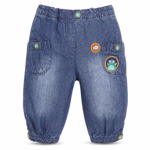 DP... am Baby Blue  Denim Capri Jeans Size 12 Months