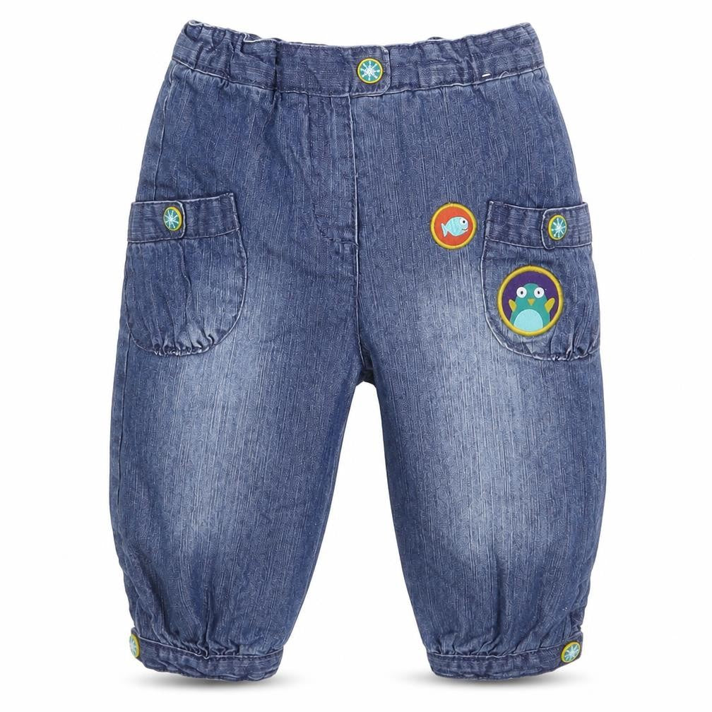DP... am Baby Blue  Denim Capri Jeans Size 12 Months