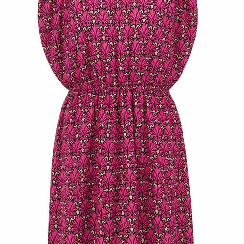 Pink Boutique Womens Pink Floral  Fit & Flare  Size 10