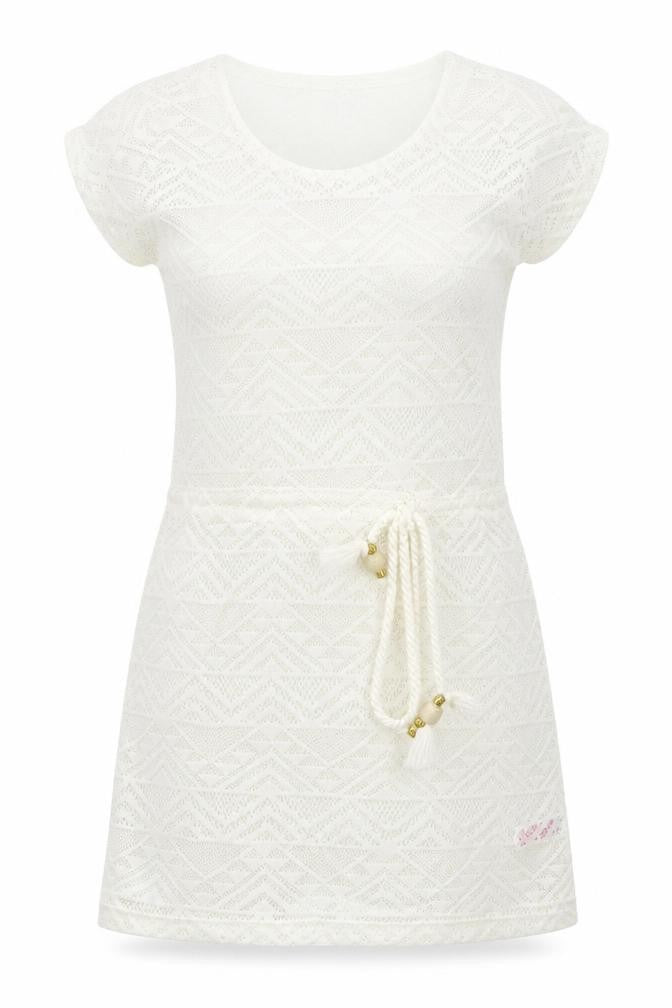 Front view of Ocean Club women’s white mini, size UK 8