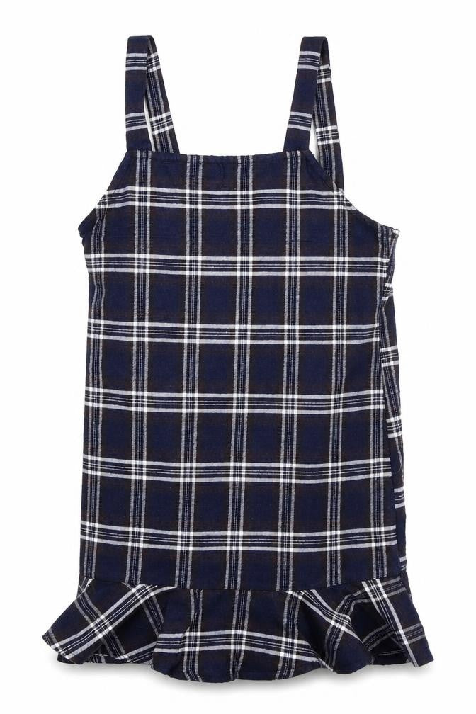 SheIn Girls Blue Check  A-Line  Size 8 Years