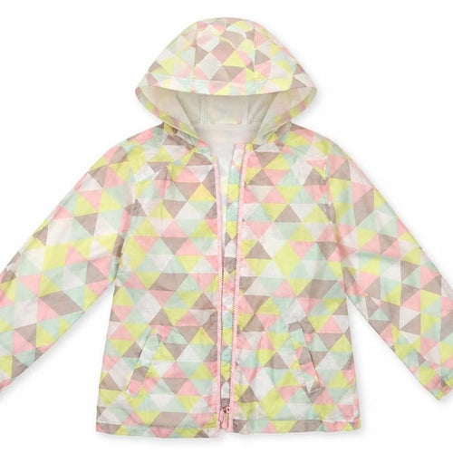 Sweet Millie Girls Multicoloured Argyle/Diamond  Windbreaker Poncho Size 9 Years
