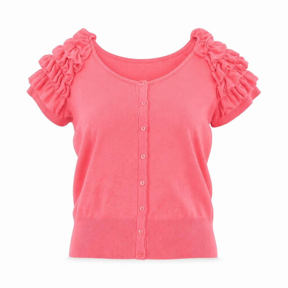Papaya Womens Pink   Cardigan Jumper Size 14