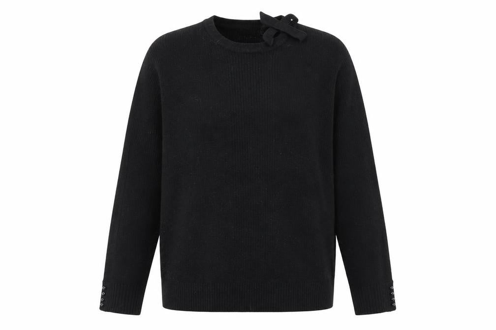 Front view of Berkertex women’s black jumper, size UK 14