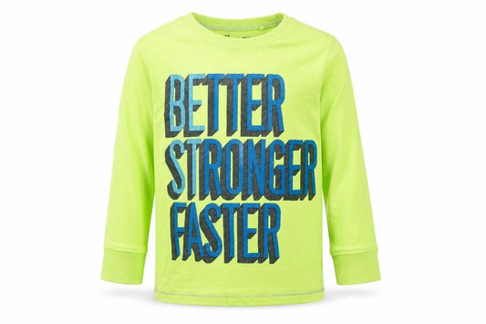 Front view of Next boys’ green basic t-shirt, size 2-3, years