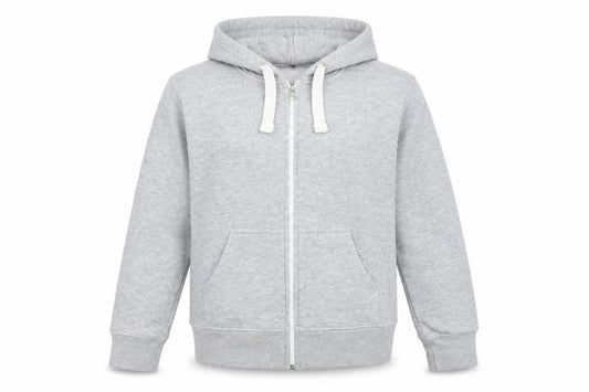 Front view of Malaika girls’ green full zip hoodie, size M