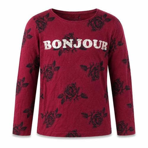 Primark Girls Purple Floral  Basic T-Shirt Size 8 Years  - Bonjour